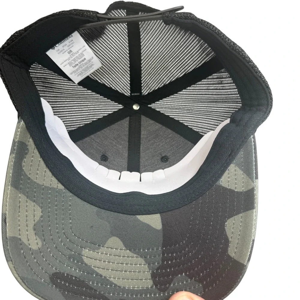 Columbia Men's Tree Flag Mesh Snap‎ Back Camo Trucker Hat Adjustable